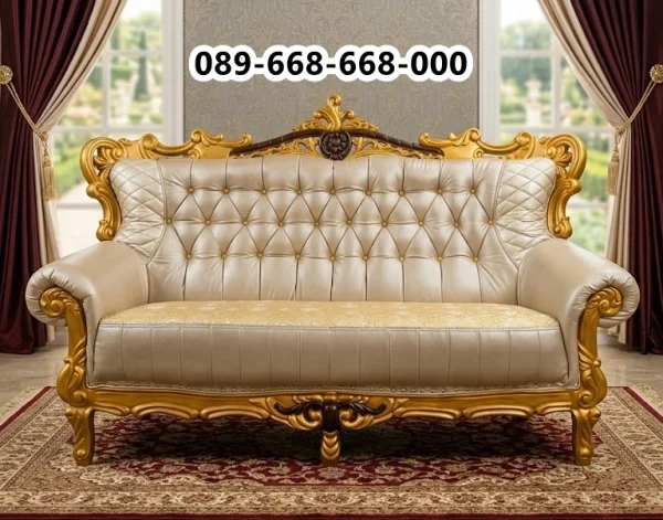Kursi Sofa Sultan Emas