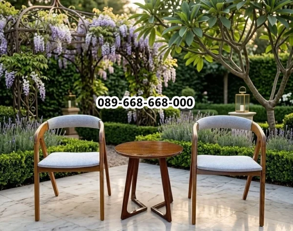 Set Kursi Cafe Kayu Minimalis 2 Seat
