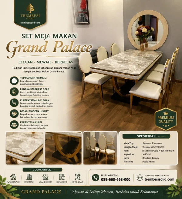 Set Meja Makan Grand Palace