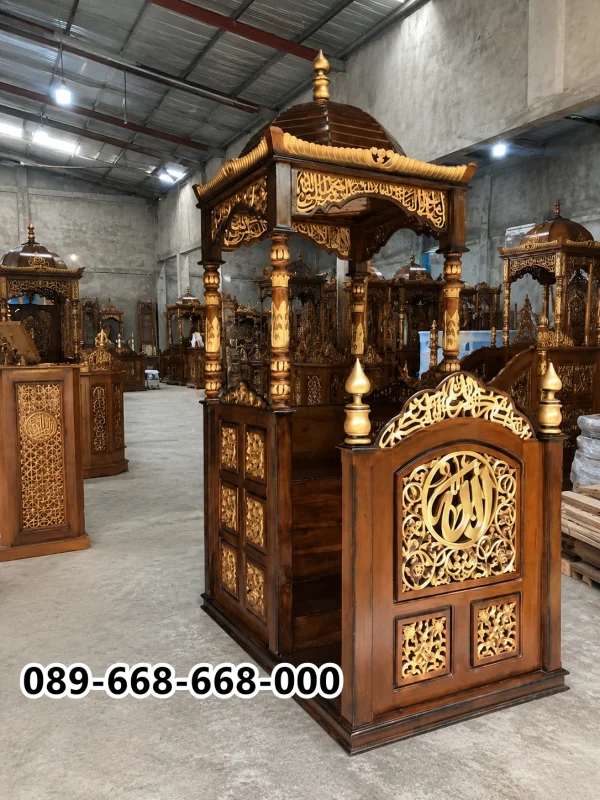 Jual Mimbar Masjid Samarinda Kayu Jati